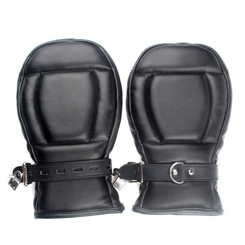 Leather Bondage Gloves | BDSM Restraint for Submissives