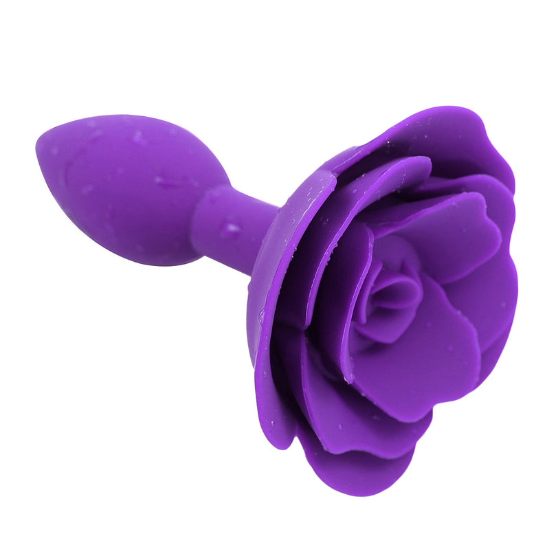 Elegant Rose Silicone Butt Plug