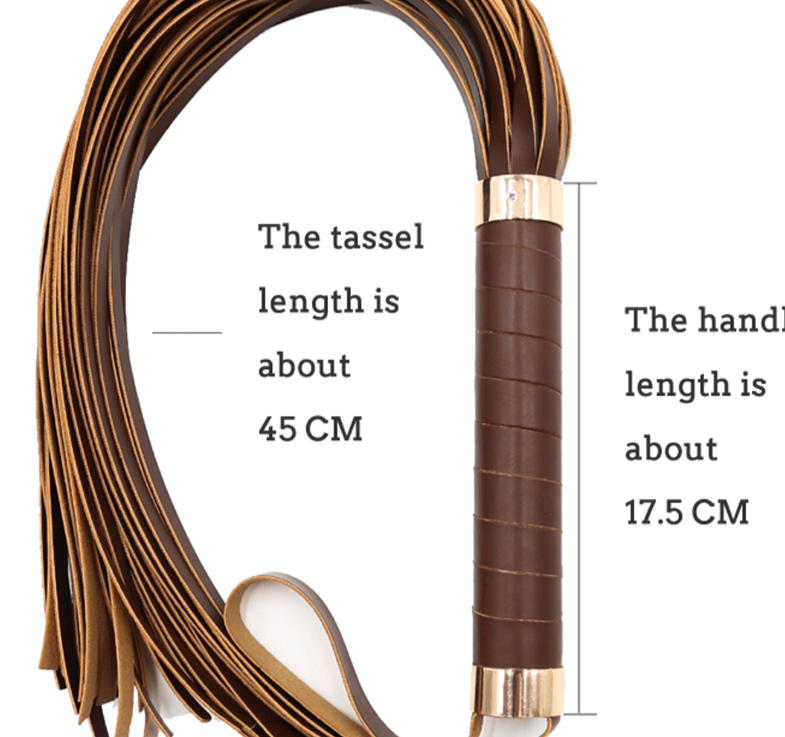 Premium Leather Bondage Whip | BDSM Toy for Torture Play