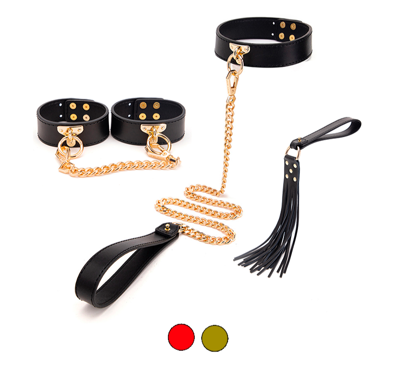 Leather Bondage Cuffs for Women – BDSM Slave Restraints