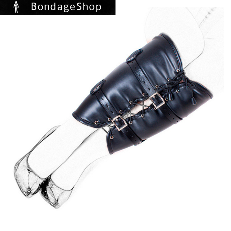 Leather Bondage Restraint – Armbinder & Legbinder Toy