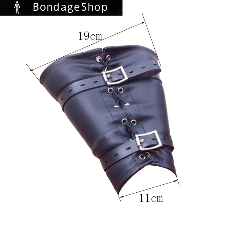 Leather Bondage Restraint – Armbinder & Legbinder Toy