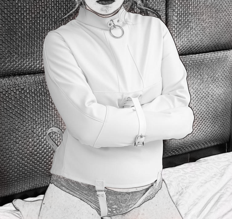 Leather Armbinder Strap - Bondage Restraint for BDSM Play