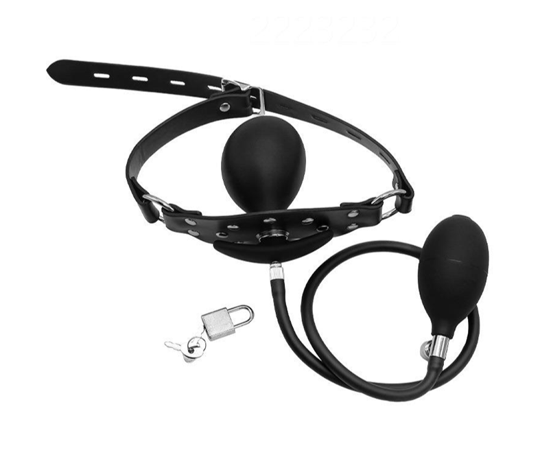 Lockable Inflatable ® Rubber Plug Gag
