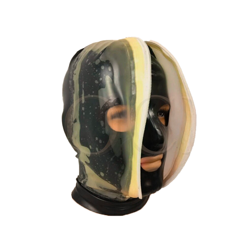 Latex Zipper Hood for Breath Play | Le Château BDSM