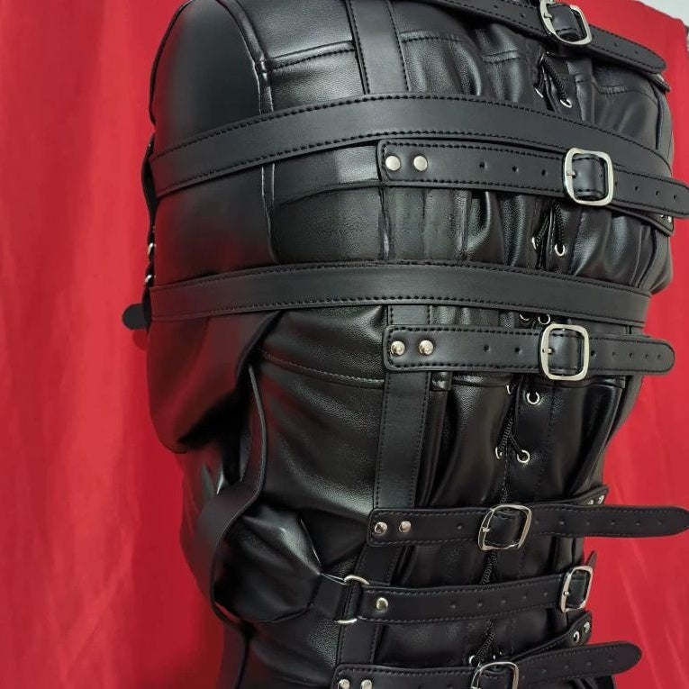 Heavy Leather Straightjacket | Premium Bondage Gear USA