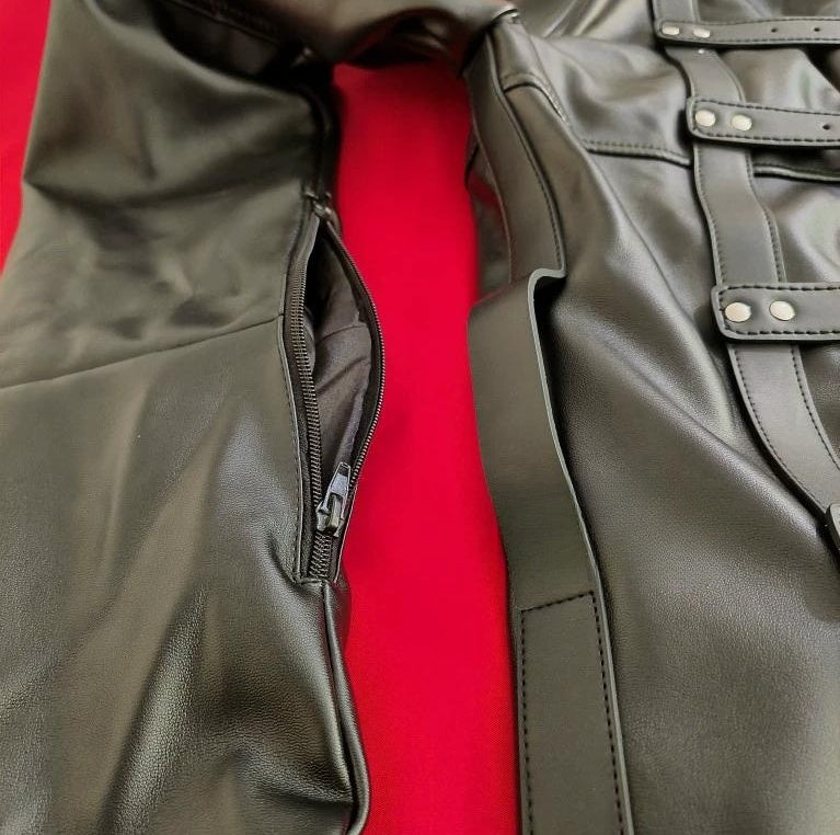 Heavy Leather Straightjacket | Premium Bondage Gear USA