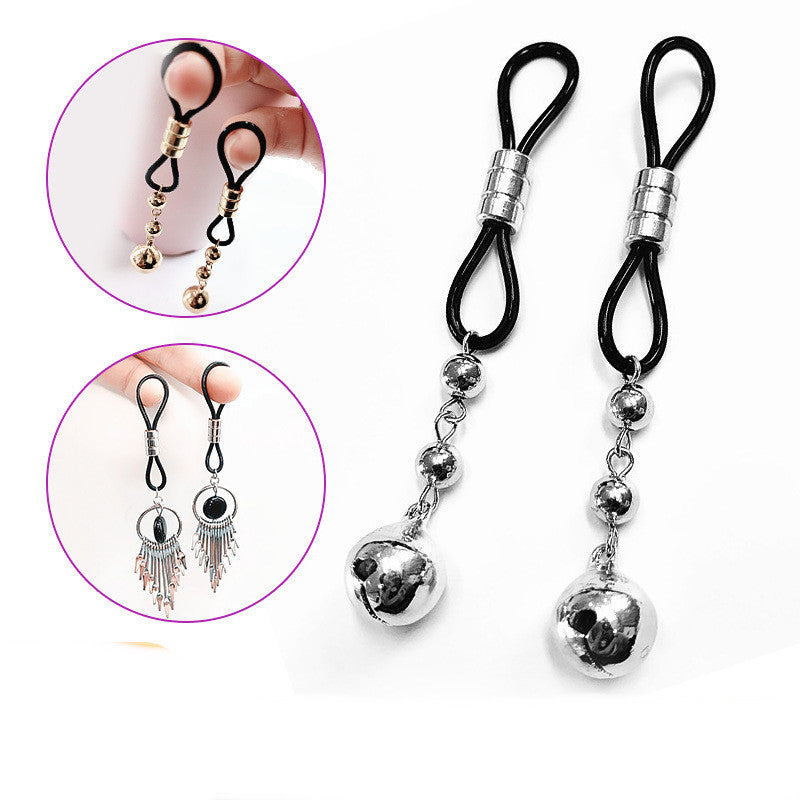 Silicone Nipple Clamp with Bell | BDSM Bondage Toy USA