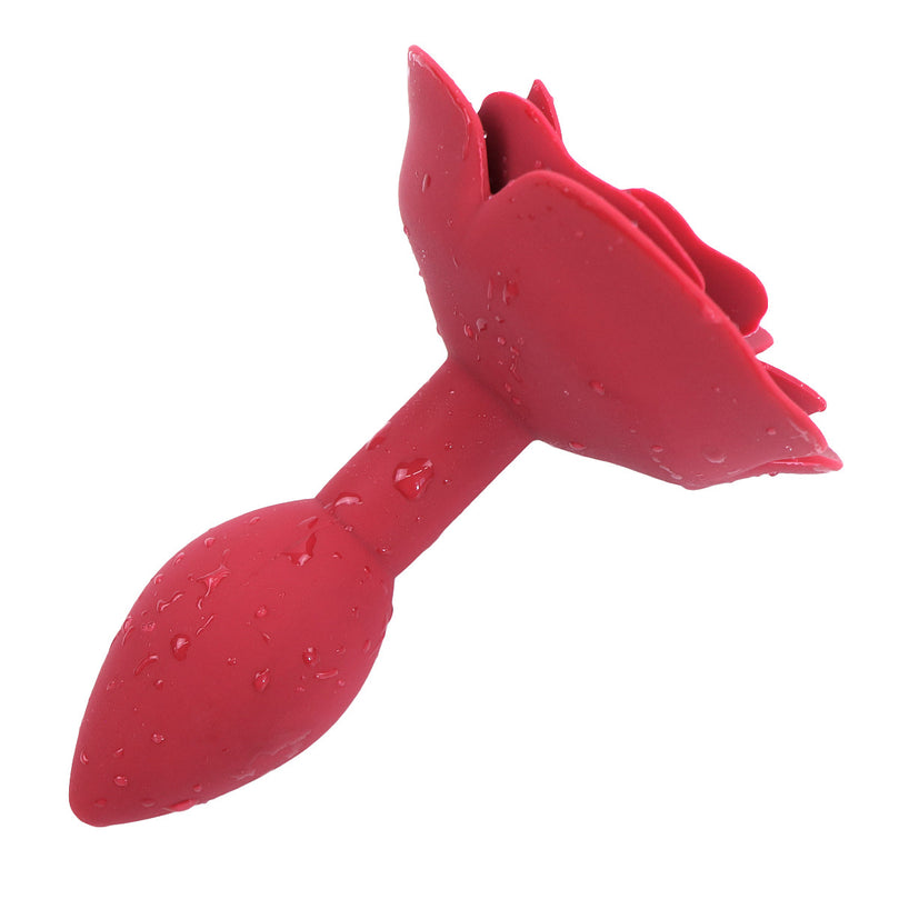 Elegant Rose Silicone Butt Plug