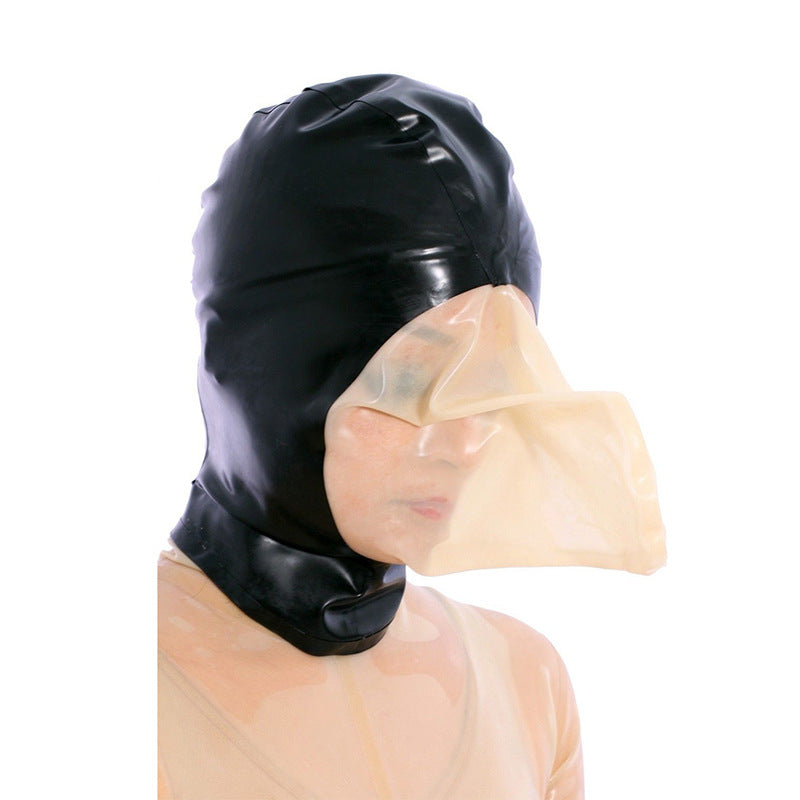 Latex Bondage Hood for Breathplay 