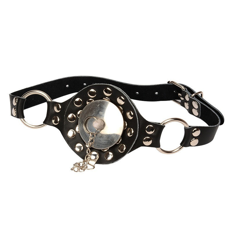 Stainless Steel Gag with Leather