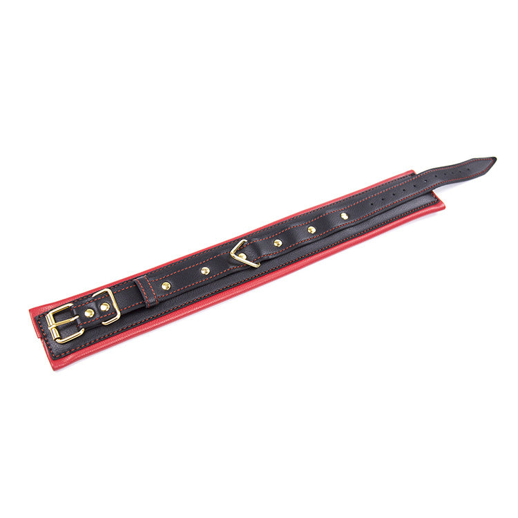 Puffed Leather Thick Handcuffs – Safe Self Bondage Tool