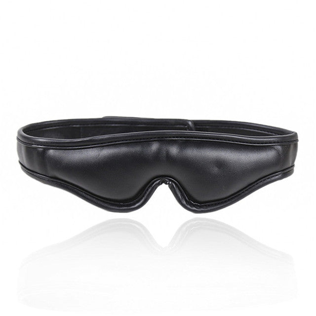 Leather BDSM Gear – Gag & Blindfold Set for Roleplay Fun