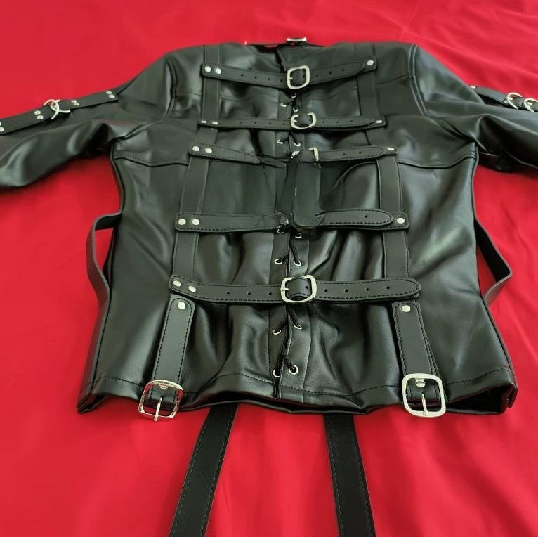 Heavy Leather Straightjacket | Premium Bondage Gear USA