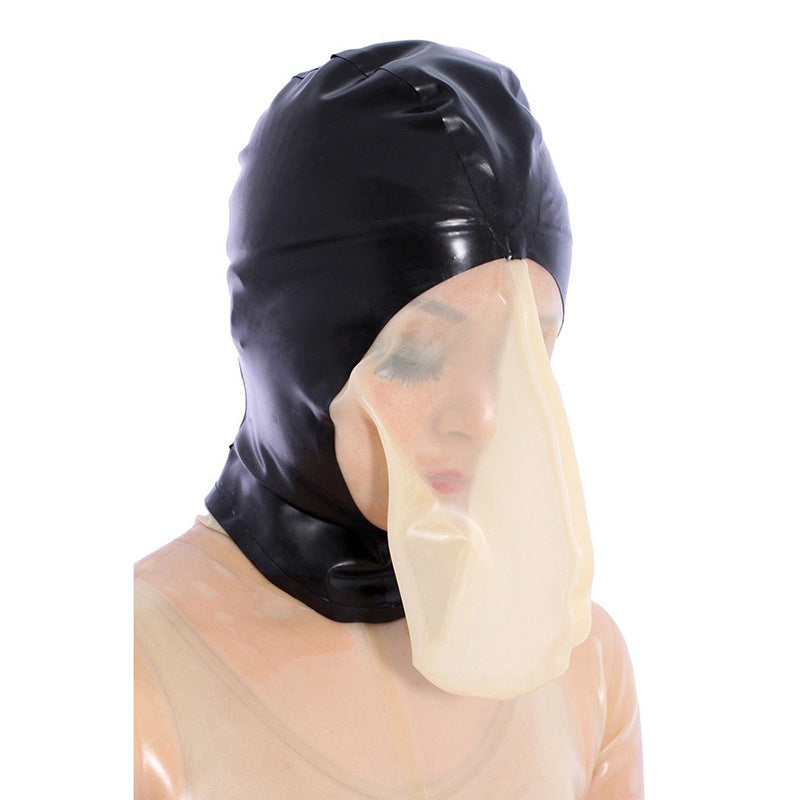 Latex Bondage Hood for Breathplay 