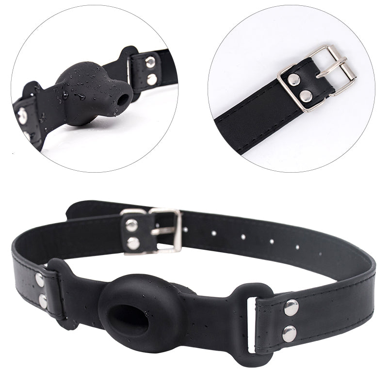 Silicone Mouth Gag Plug – BDSM Bondage Gear for Play