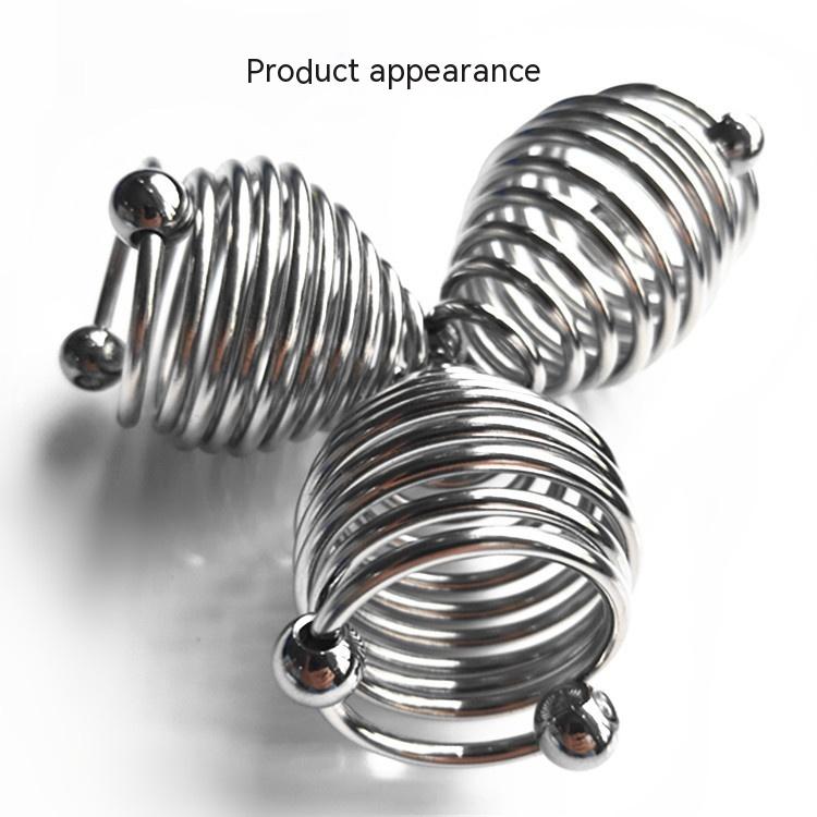 Metal Spiral Penis Ring for Men 