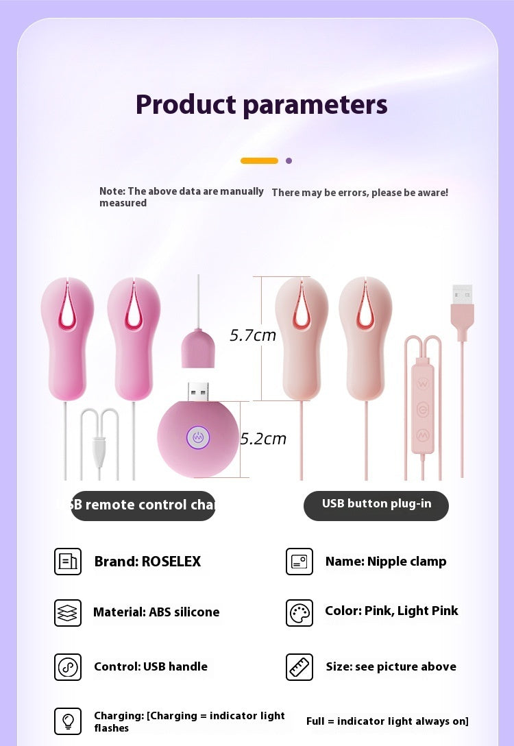 Nipple Clamp Vibrator for Intense BDSM