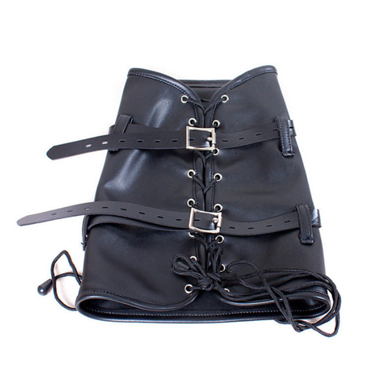 Leather Bondage Restraint – Armbinder & Legbinder Toy