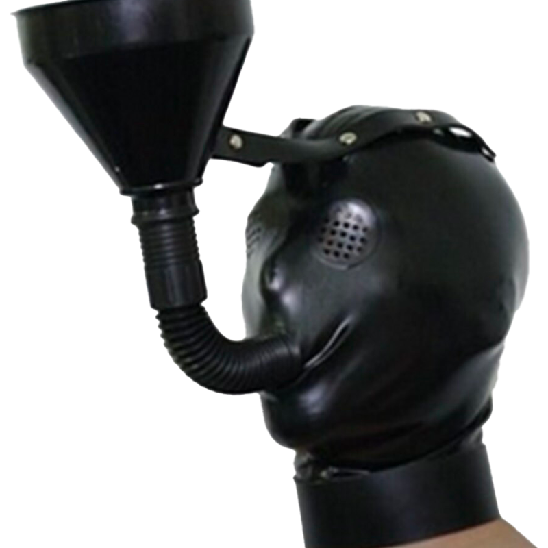 Latex Hood Pee Funnel – BDSM Bondage Gear 