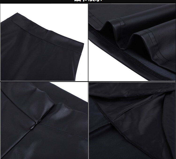 Leather Skirt Mid-Length