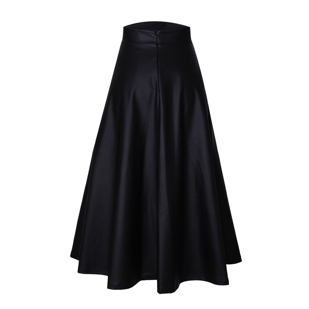 Leather Skirt Mid-Length