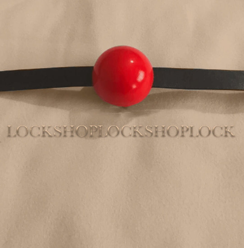 Red Ball Gag 5cm – Soft Silicone BDSM Gag for Bondage Play