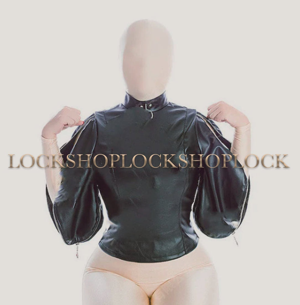 Leather Bondage Jacket – Premium Self Bondage Gear USA