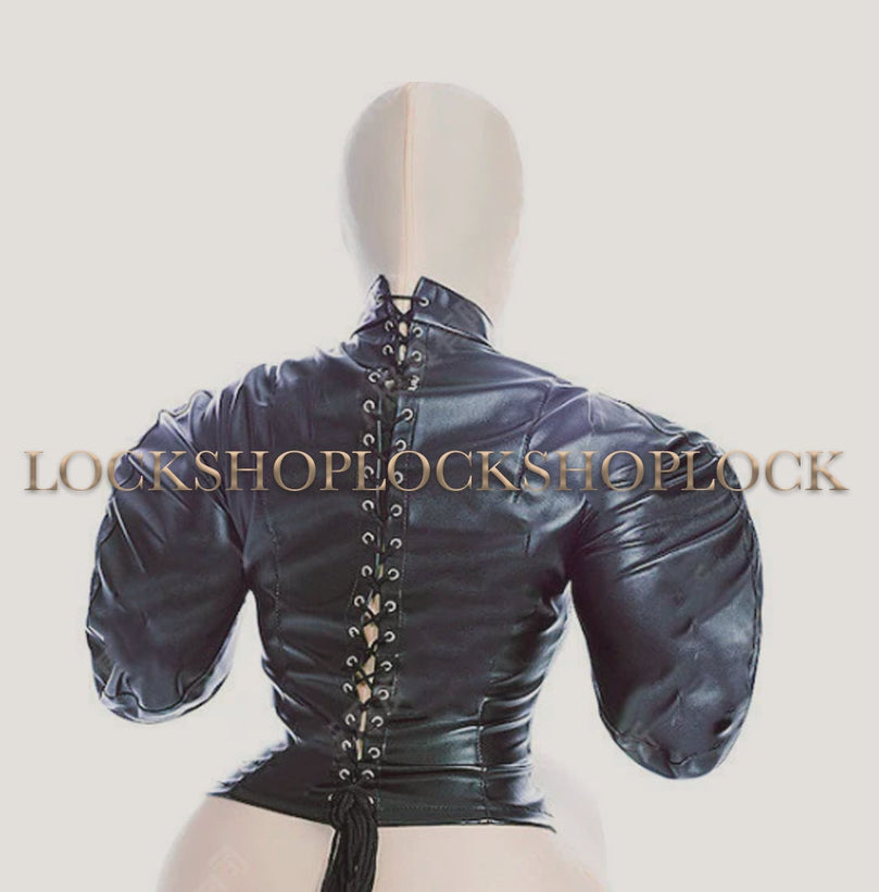 Leather Bondage Jacket – Premium Self Bondage Gear USA