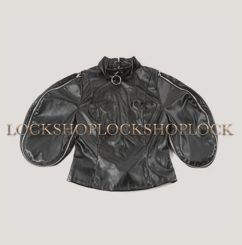 Leather Bondage Jacket – Premium Self Bondage Gear USA