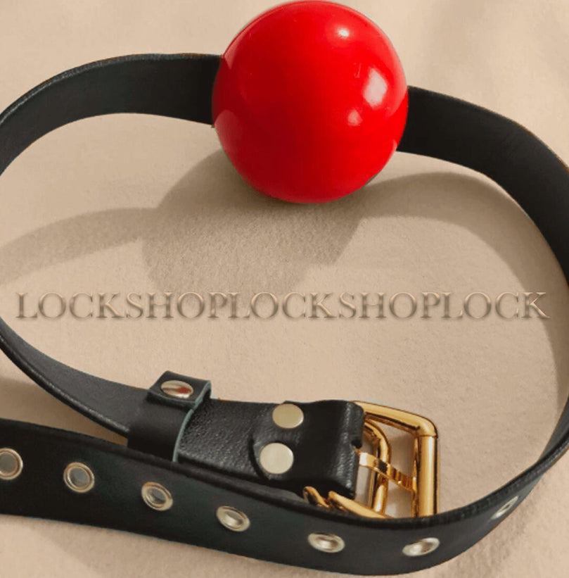 Red Ball Gag 5cm – Soft Silicone BDSM Gag for Bondage Play