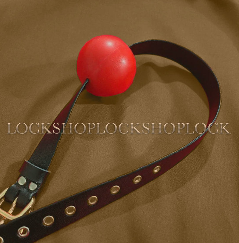 Red Ball Gag 5cm – Soft Silicone BDSM Gag for Bondage Play
