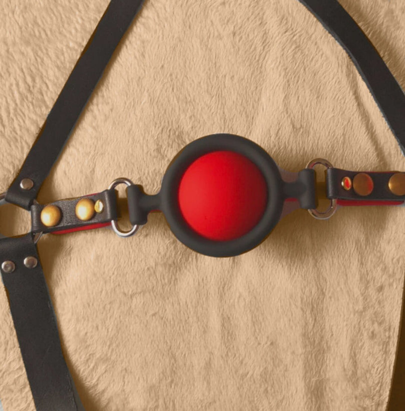 Premium Bondage Ball Gag Harness 