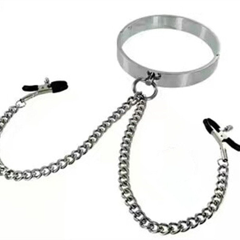Double Breast Clip BDSM Collar – Le Château Toys