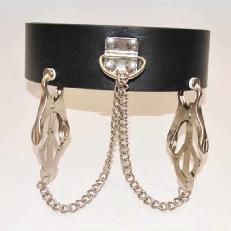 Double Breast Clip BDSM Collar – Le Château Toys