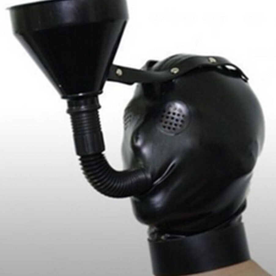 Latex Hood Pee Funnel – BDSM Bondage Gear 