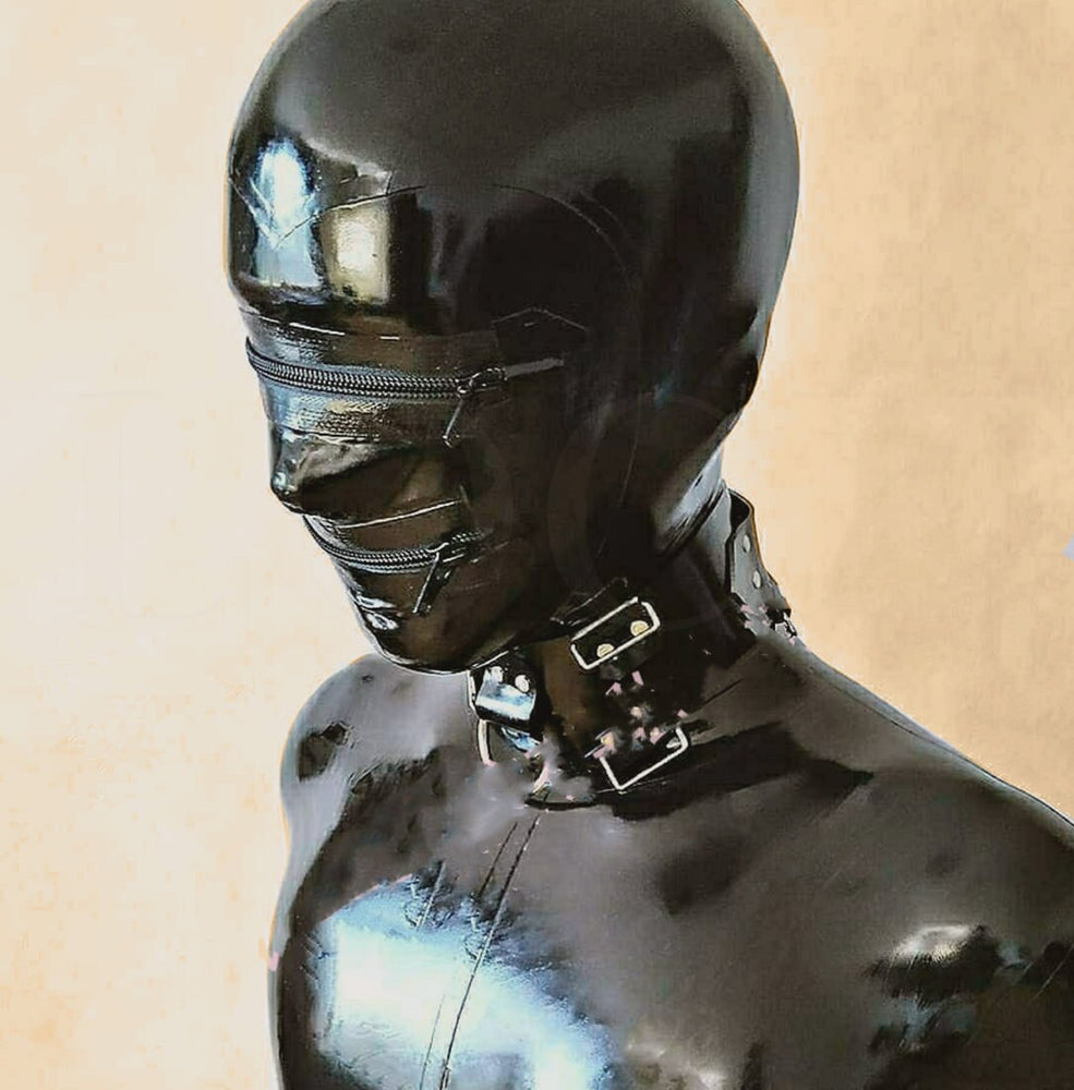 Latex Bondage Hood for Slaves – Le Château BDSM USA