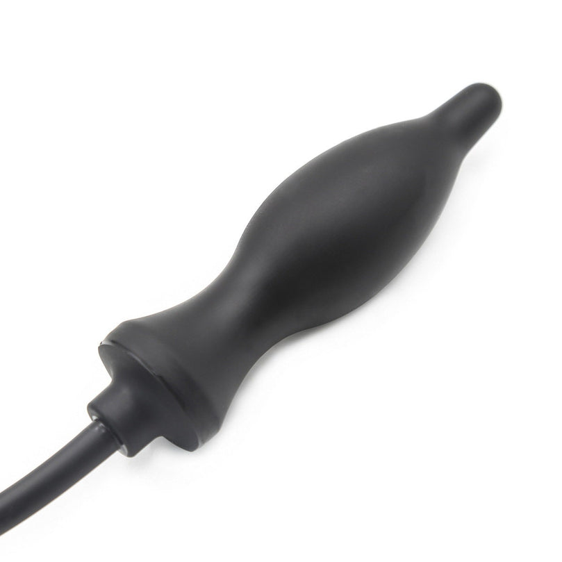 Inflatable Rubber Anal Plug for Bondage & Self Play 