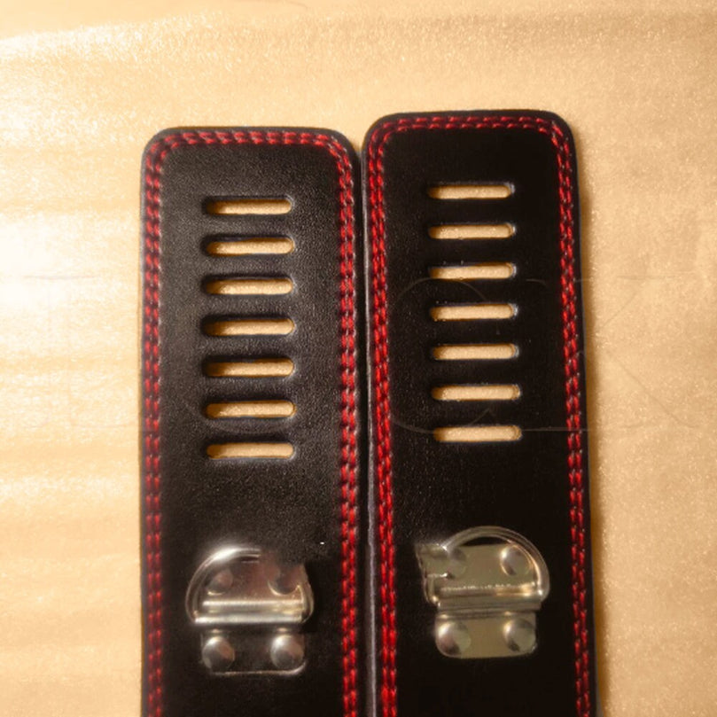 Restrictive Leather Handcuffs for Bondage & BDSM Play