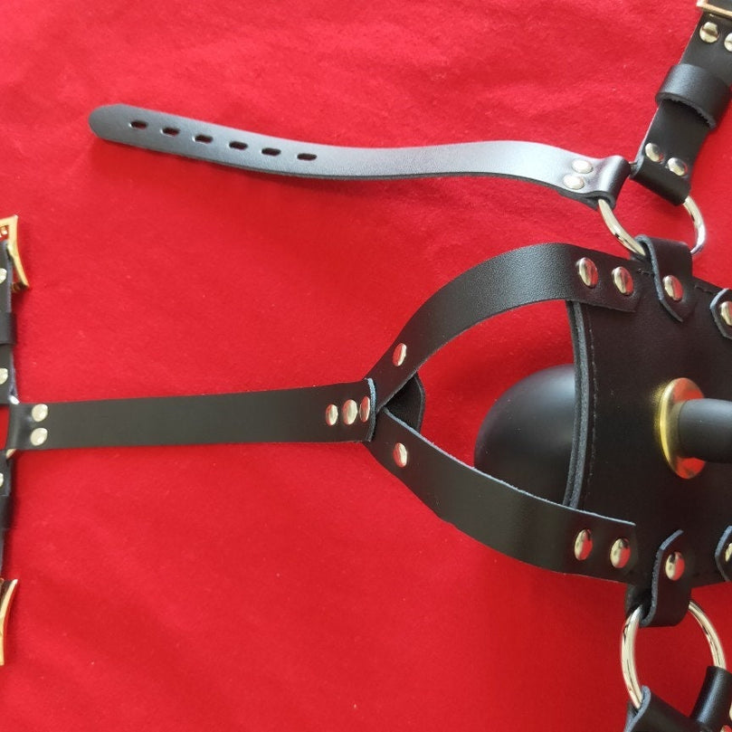 Inflatable Head Harness Gag – Secure BDSM Toy USA