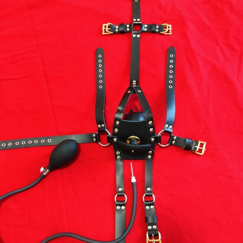 Inflatable Head Harness Gag – Secure BDSM Toy USA