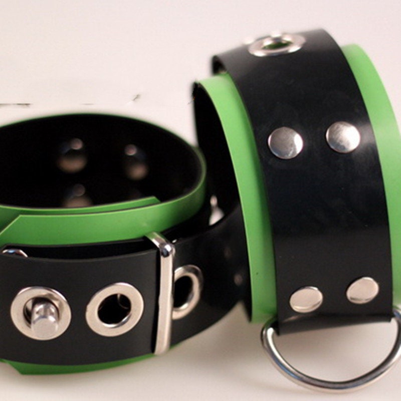 Latex Neoprene Bondage Cuffs | Self Bondage Hand Restraints