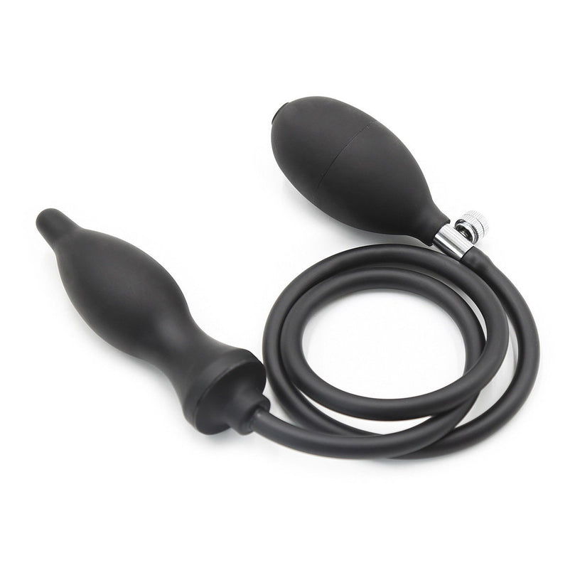 Inflatable Rubber Anal Plug for Bondage & Self Play 