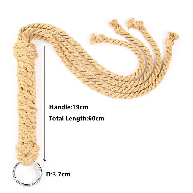 Cotton Rope Whip for Bondage | Soft, Strong & Sensual Play