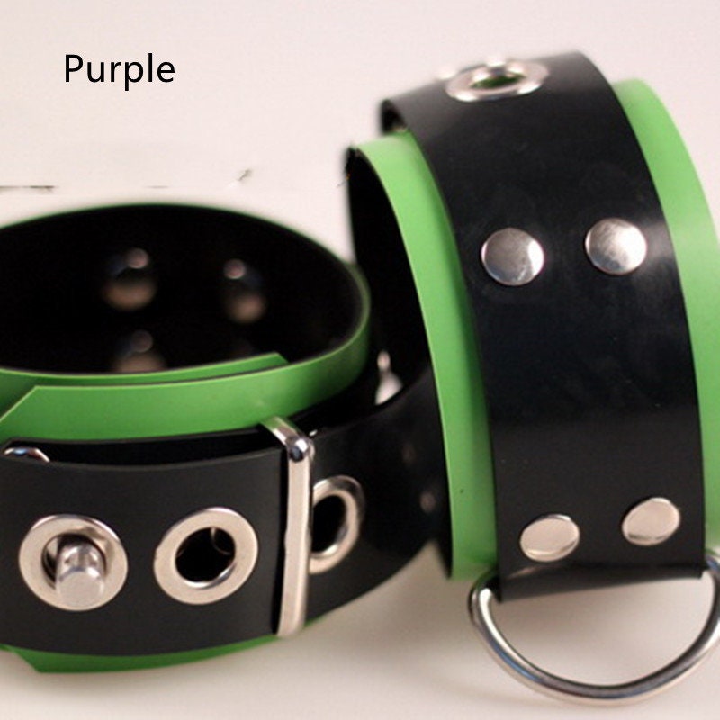 Latex Neoprene Bondage Cuffs | Self Bondage Hand Restraints
