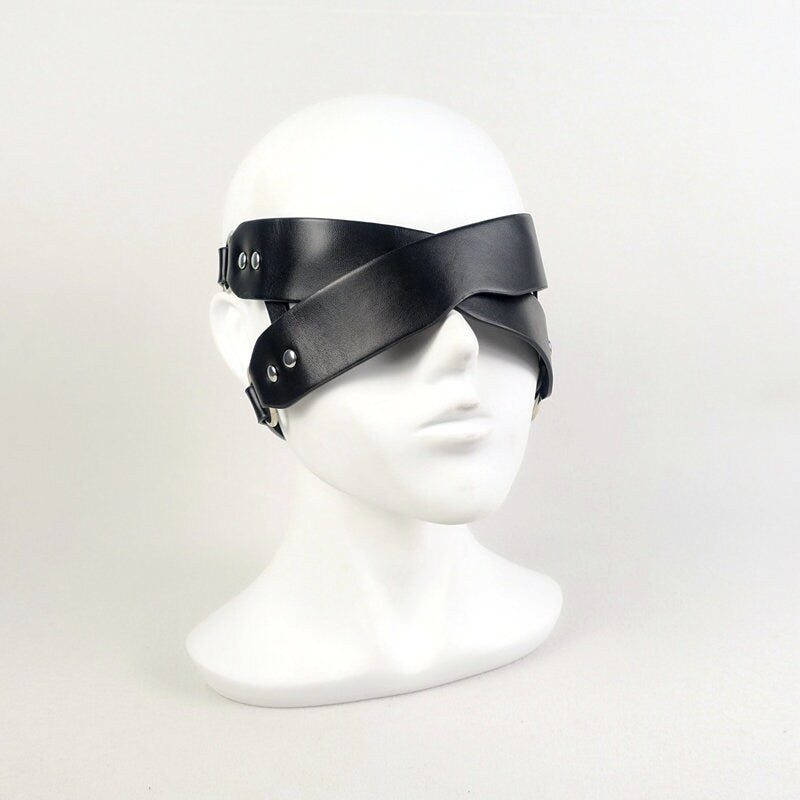 Leather Bondage Blindfold