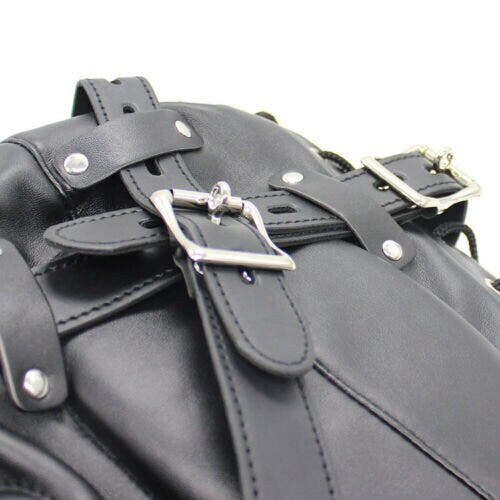 Leather Bondage Hood for Slaves