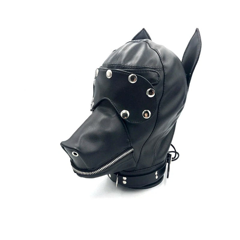Leather Pup Hood