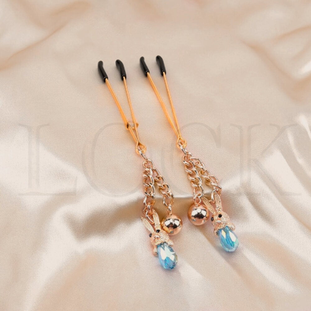 Luxurious Rabbit Nipple Clamp for Bondage & Self Pleasure