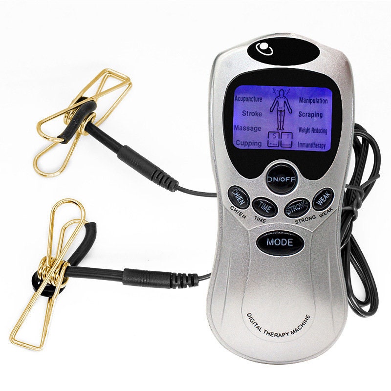 Golden Electric Shock Nipple Clamp | BDSM Bondage Toy